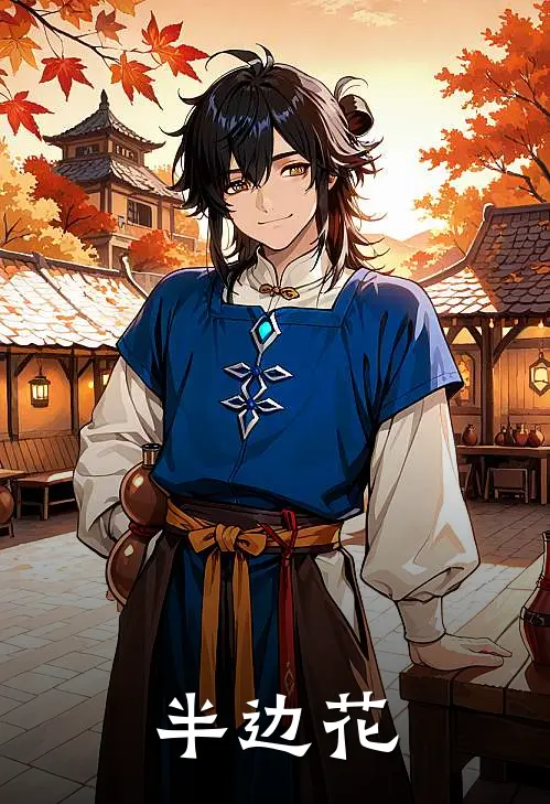 半边花