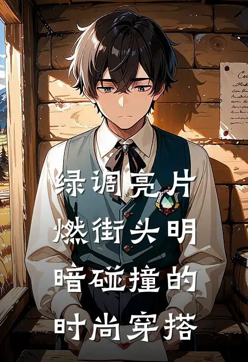 绿调亮片燃街头明暗碰撞的时尚穿搭