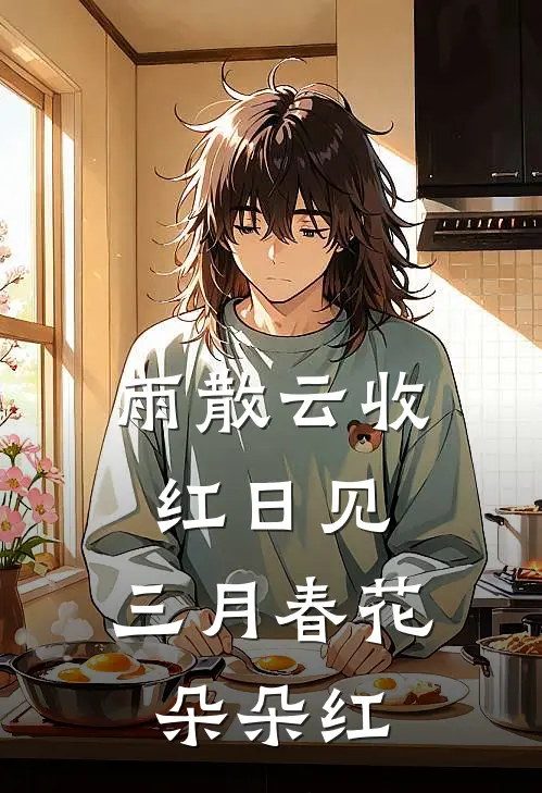 雨散云收红日见,三月春花朵朵红